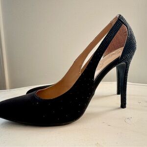 Sparkly Black High Heels